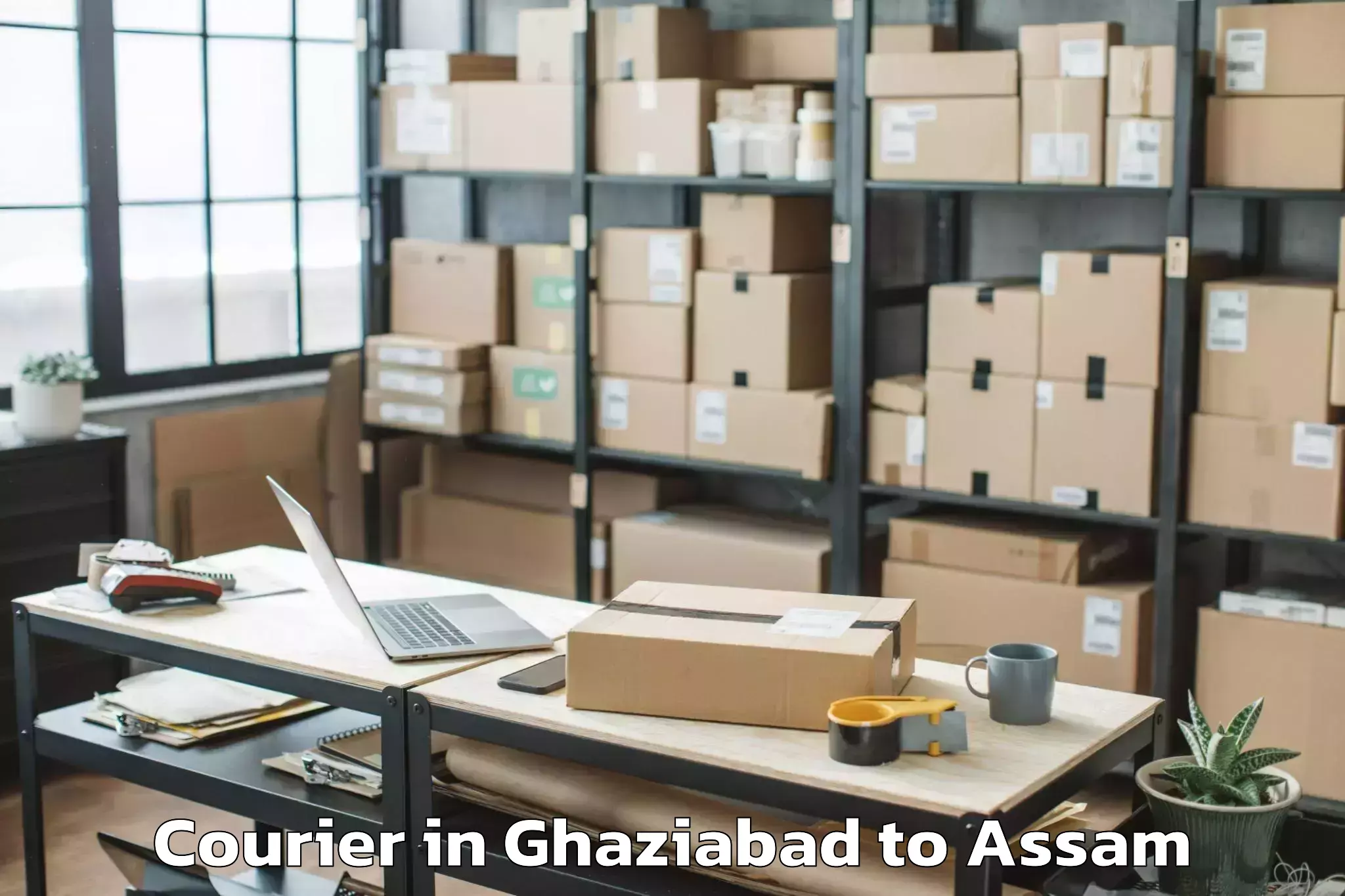 Book Ghaziabad to Salonibari Airport Tez Courier Online